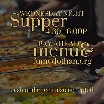 Wednesday Night Supper - April 26